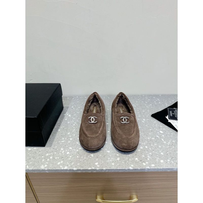 Ch*el leather shoes